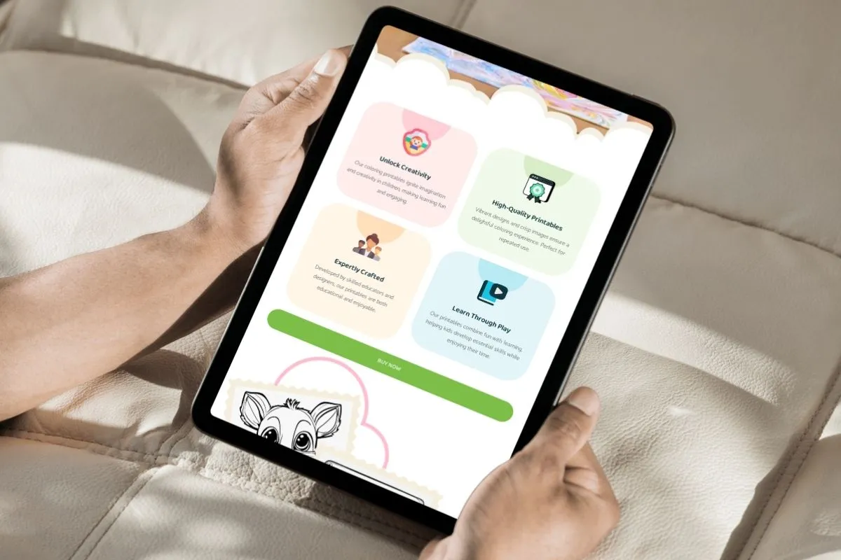 Coloring Printables Tablet View